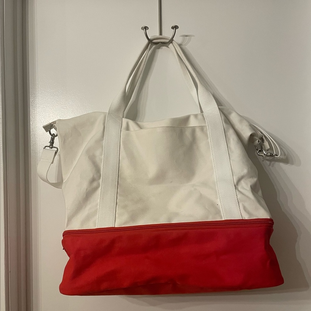 Mark & Graham “Pop Of Color” Canvas Weekender - image 4